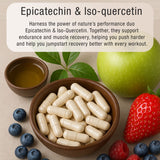Epicatechin and Iso-quercetin arenature's performacnce duo to help with muscle recovery and support improving VO2 Max.