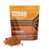 Freak Shake Endurance Chocolate Plant Protein and Carb Recovery Shake for Long Distance Running Rowing Muscular Endurance - 20 serving bag front