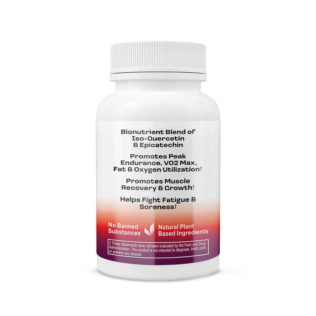 FreakShake Grit Fuel Endurance Capsules with Quercetin and Epicatechin Side of Bottle