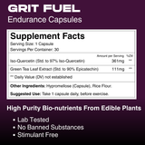 Grit Fuel Endurance Capsules - 30 Capsule Bottle