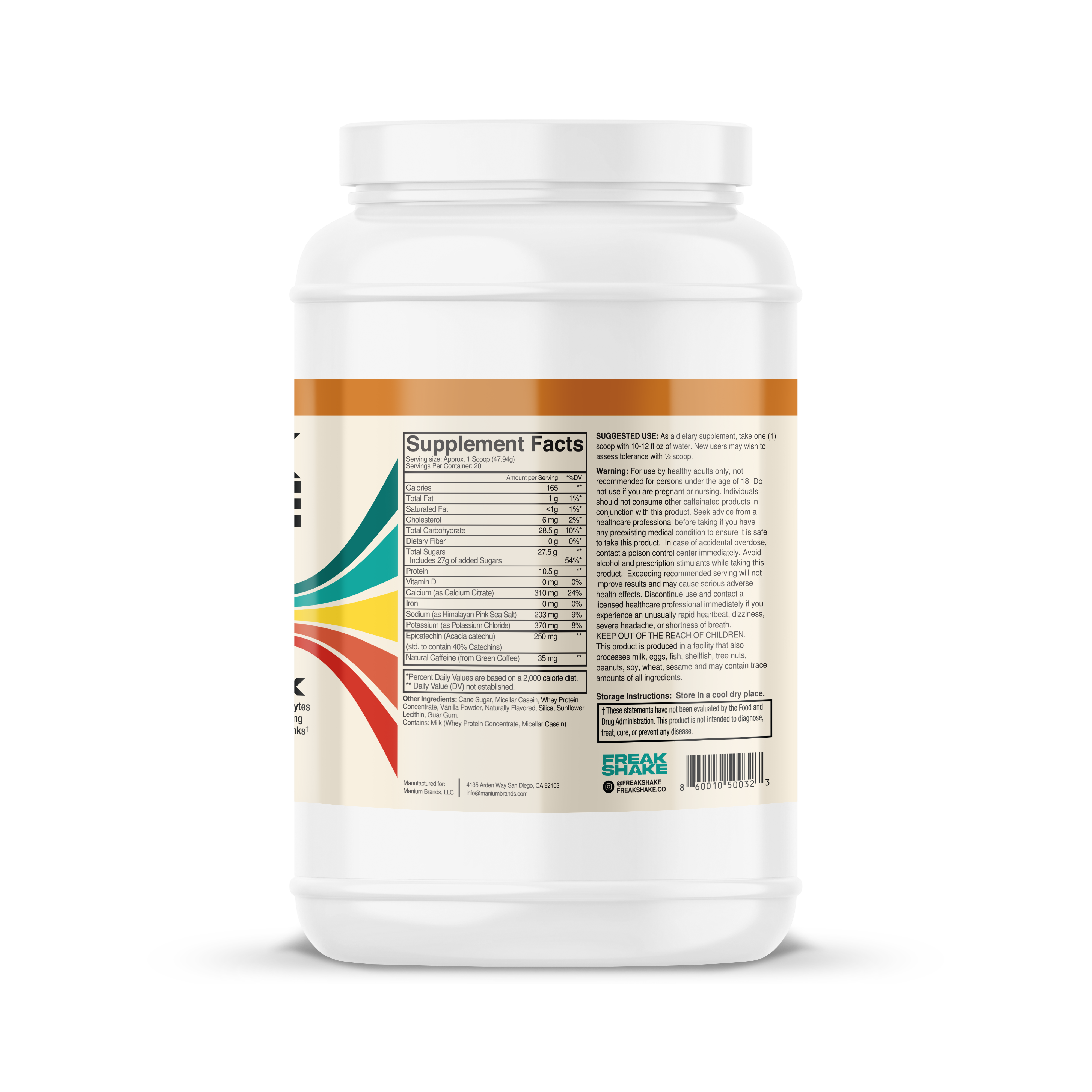 Caramel Latte Endurance Drink Mix - 20 Serving Tub